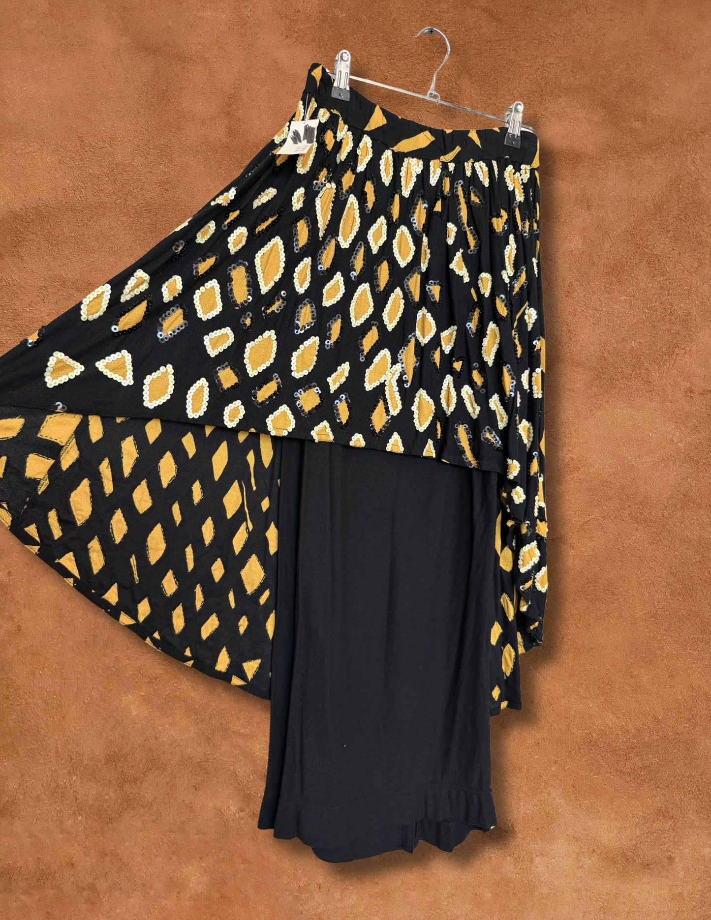 Vintage 1980s Sequin 2 Layer Skirt