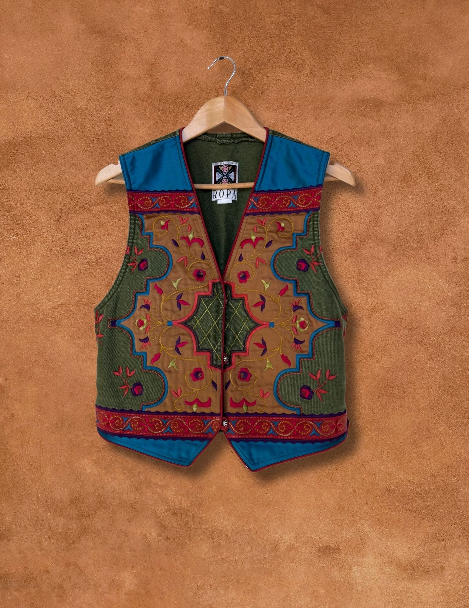 Vintage Embroidered Southwest Vest