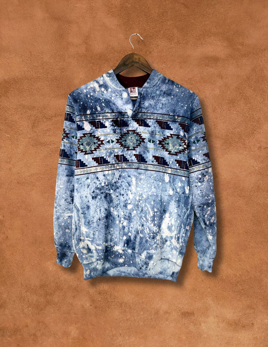 Upcycled Vintage 80s Southwest Sweatshirt S - Water Is Life