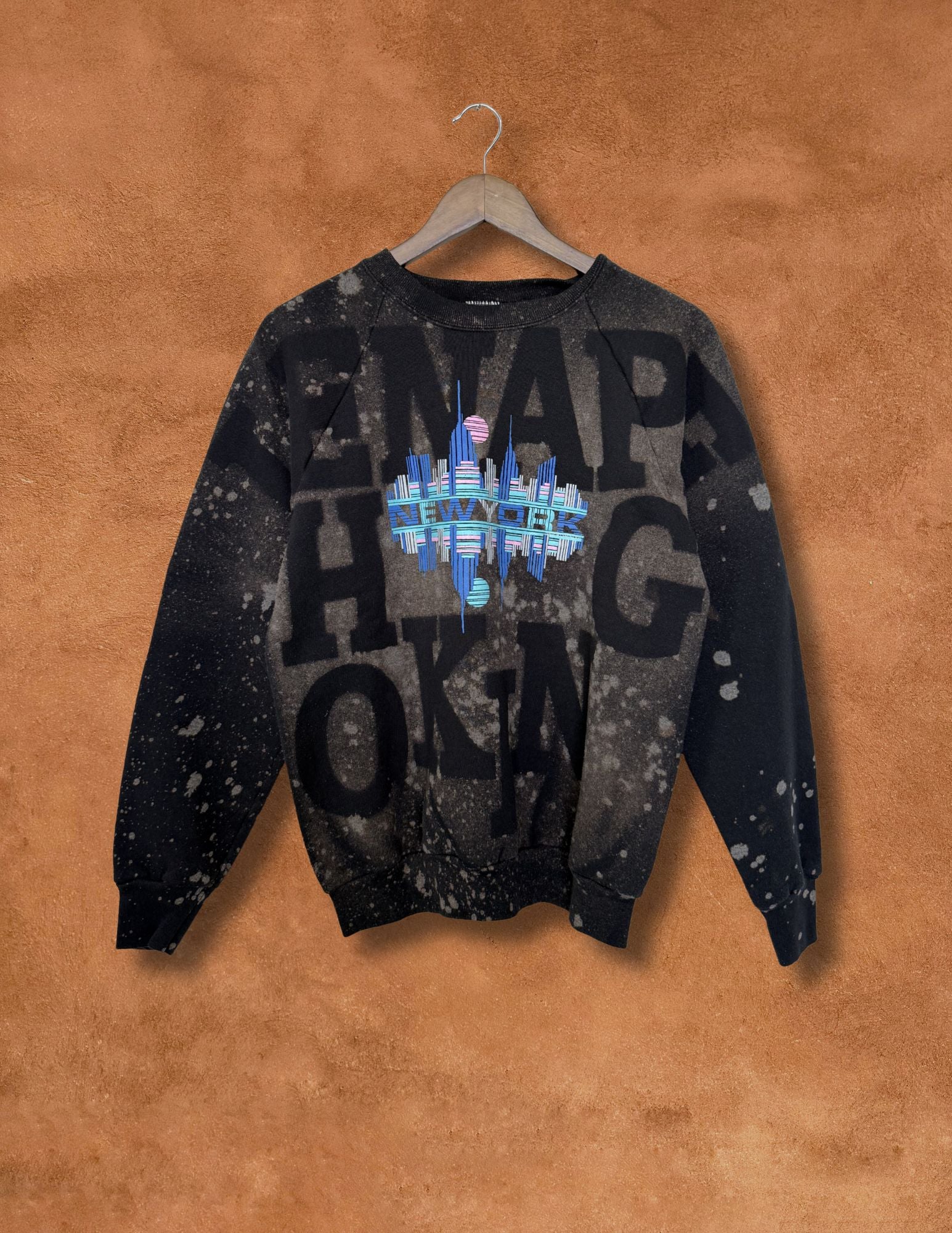 Upcycled Vintage Sweatshirt- 42 x 25 Lenapehoking