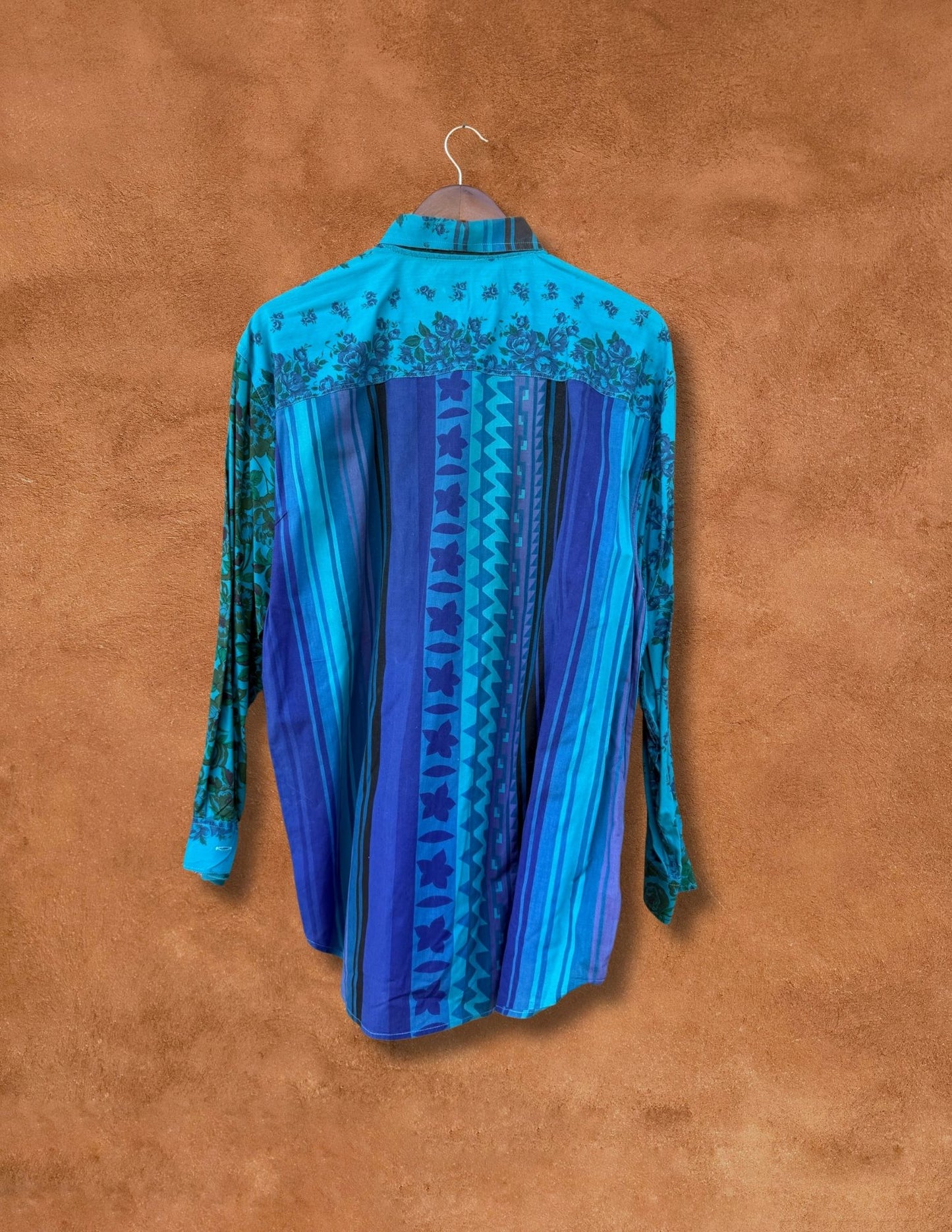 Vintage 90s Patchwork Shirt