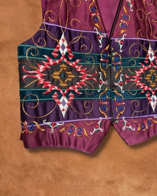 Vintage Embroidered Southwest Vest