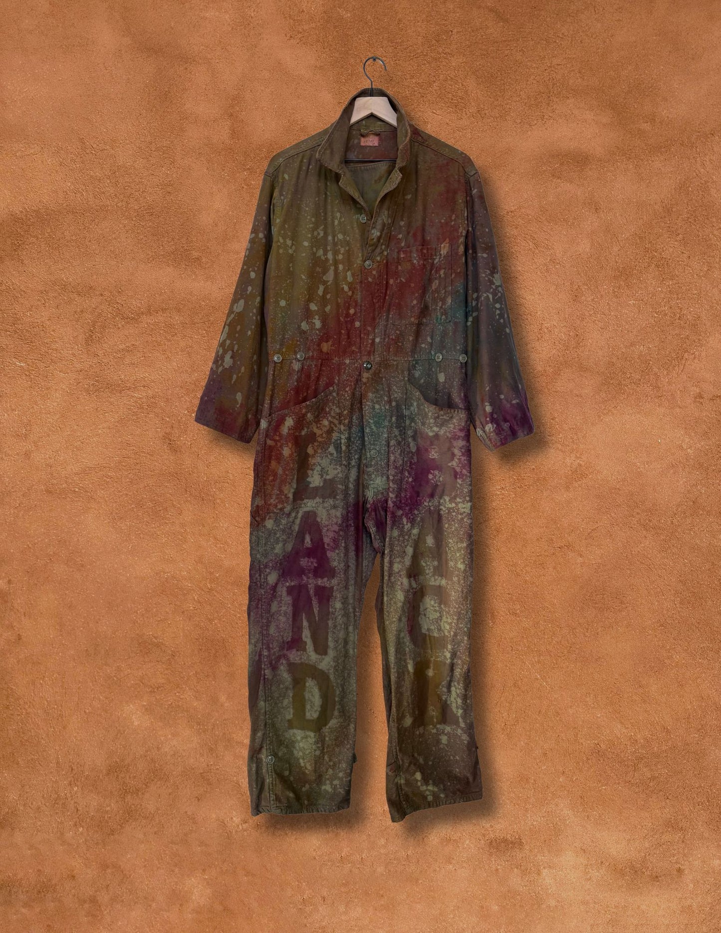 Upcycled Vintage Military Flysuit - LAND BACK