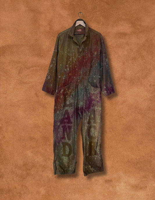 Upcycled Vintage Military Flysuit - LAND BACK