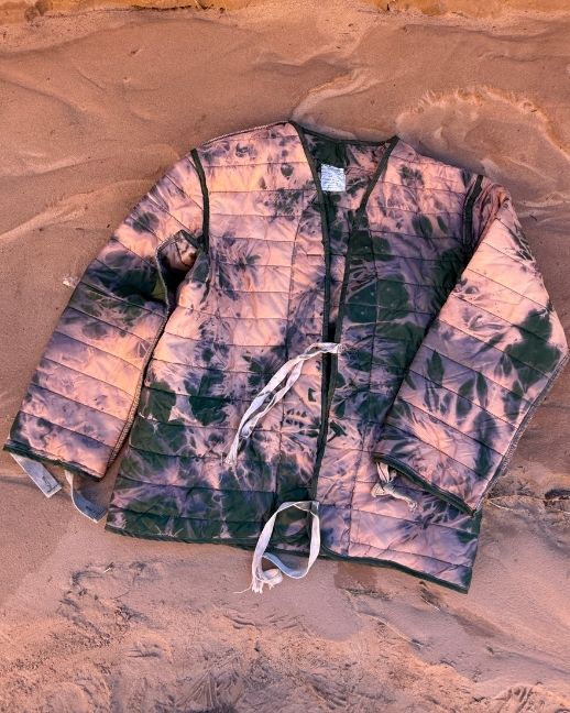 Upcycled Vintage Military Quilted Cardigan D