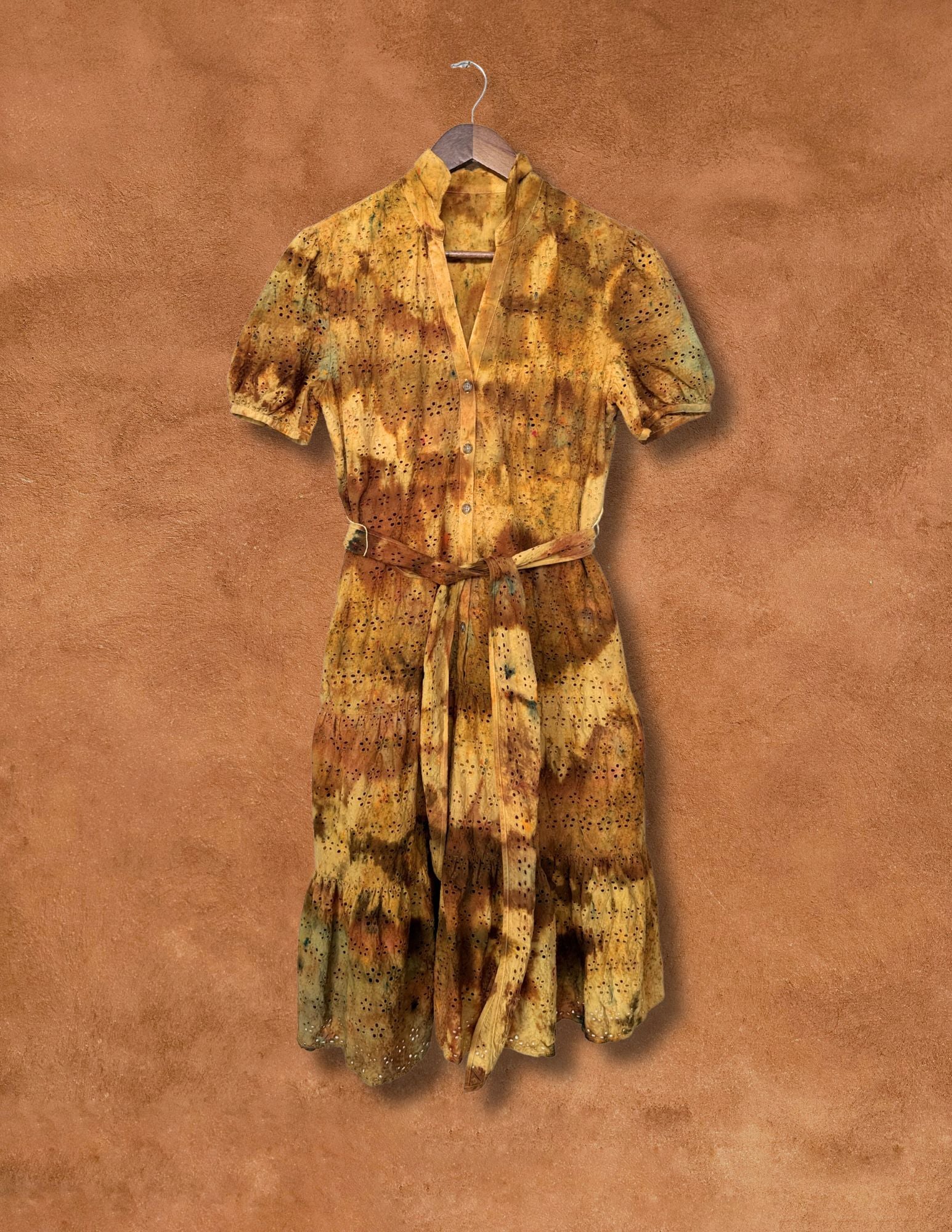 Upcycled Vintage 90s Eyelet Dress 38 x 42