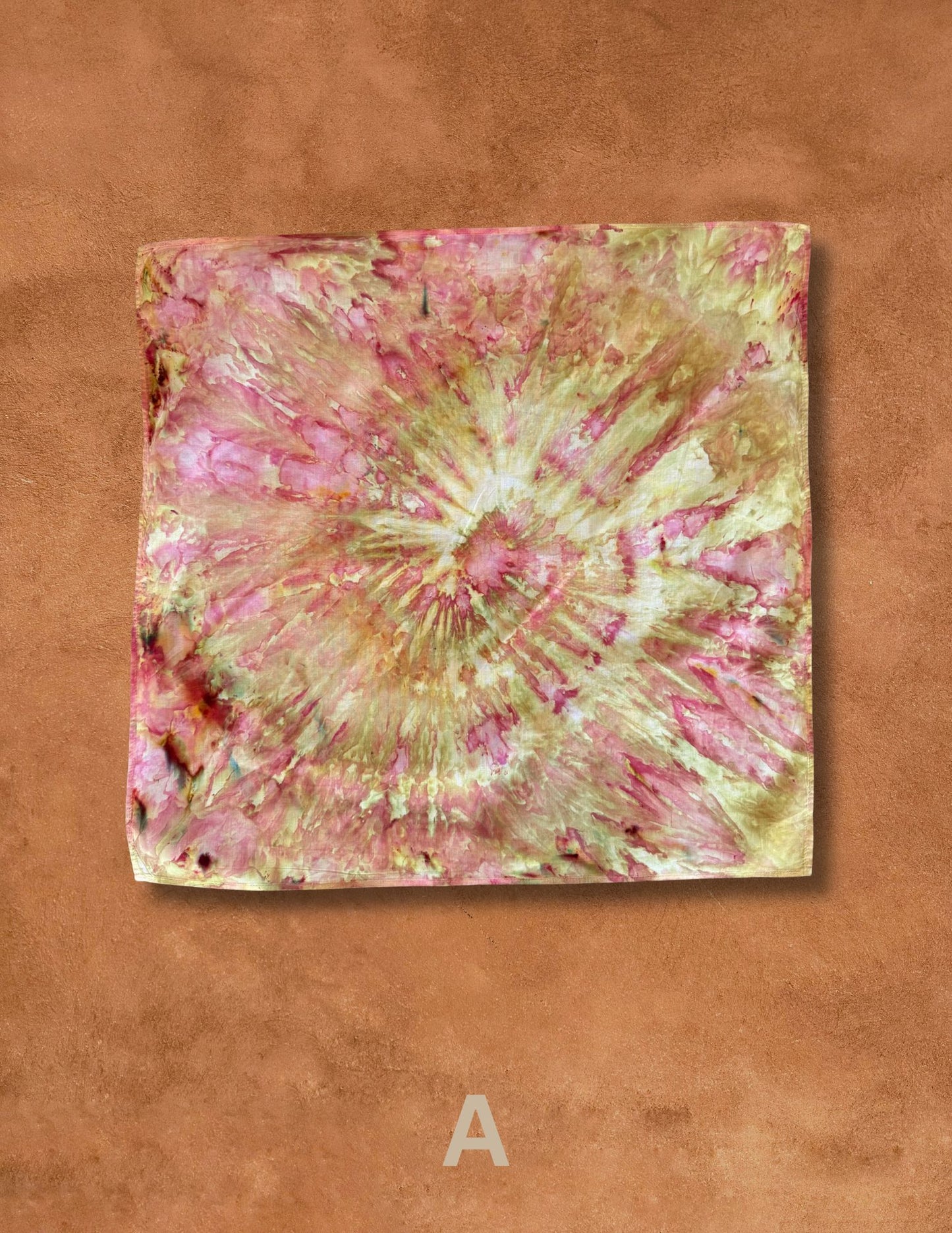 Limited Edition Hand Dyed Organic Cotton Bandana -Ice Sunrise