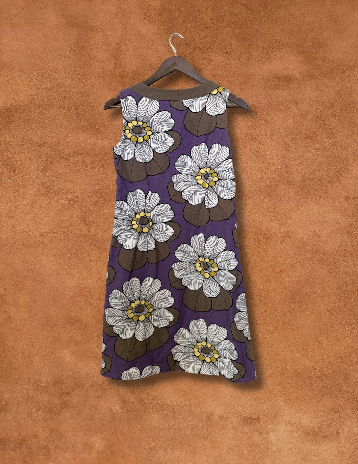 Vintage Floral Shift Dress 34 x 36