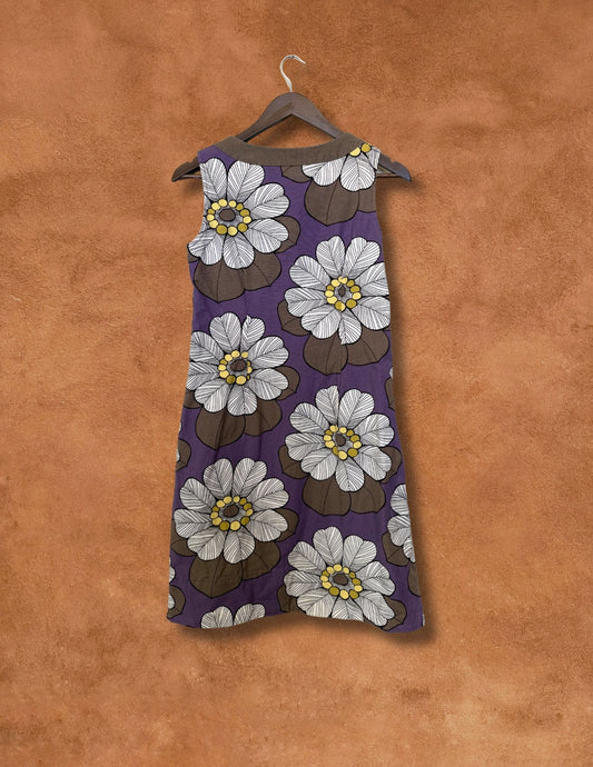 Vintage Floral Shift Dress 34 x 36