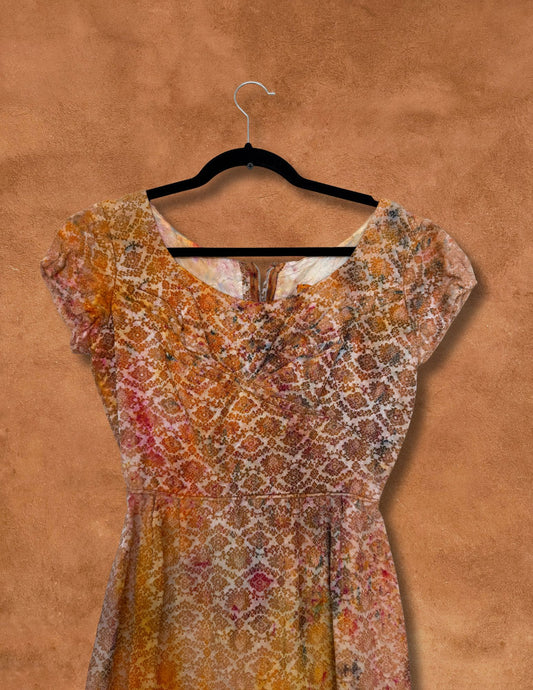 Upcycled Vintage 50s Brocade Dress