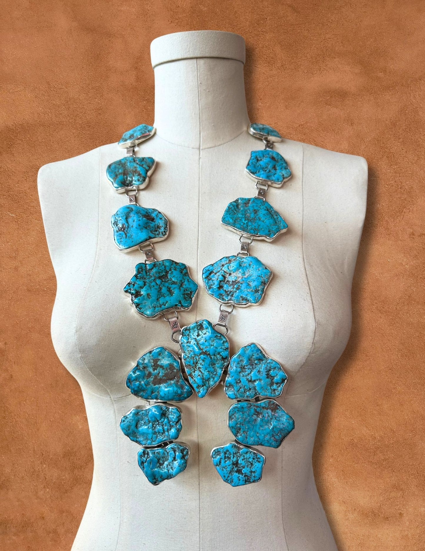 Navajo Made Turquoise Nugget Necklace