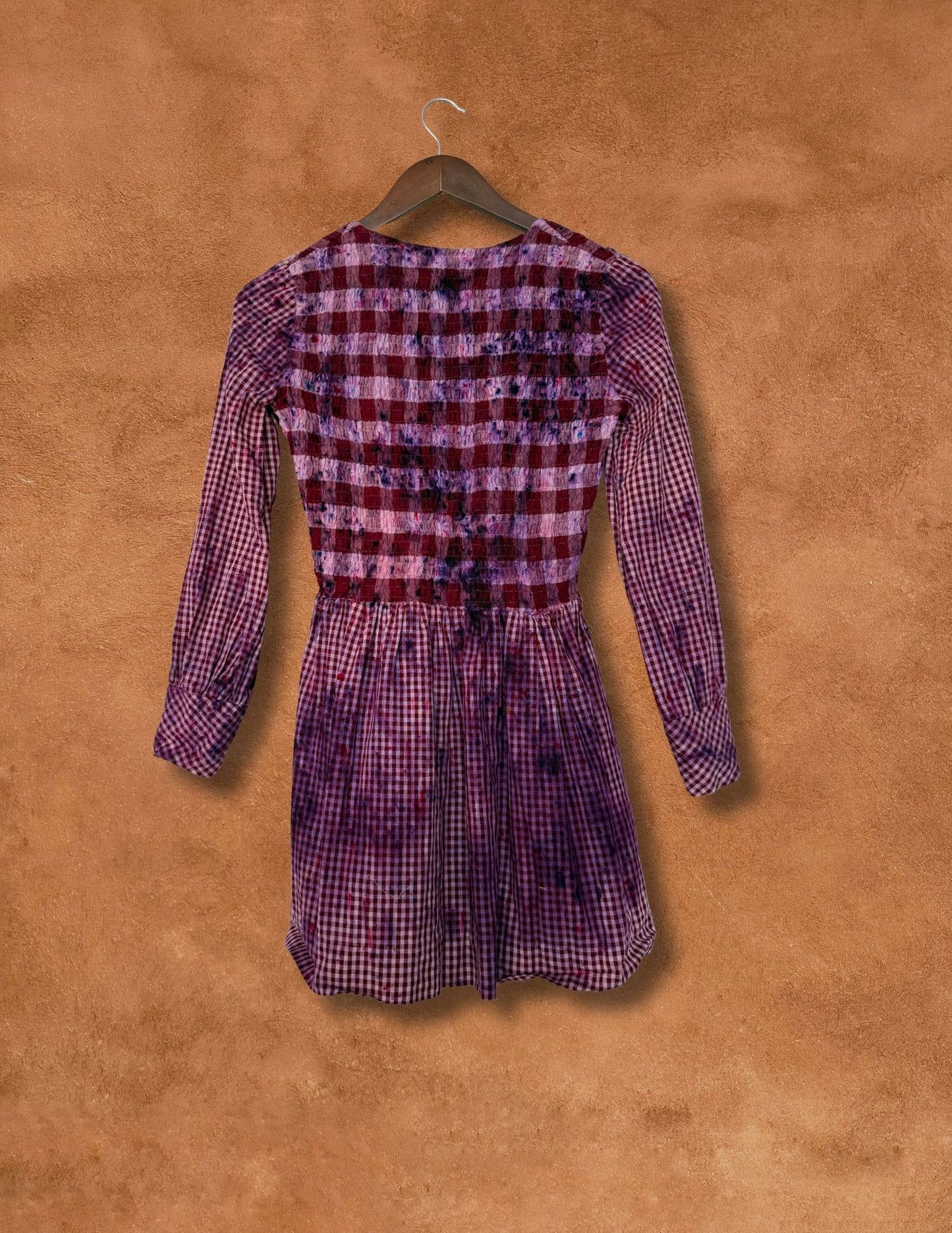 Upcycled Vintage 70s Smocked Minidress