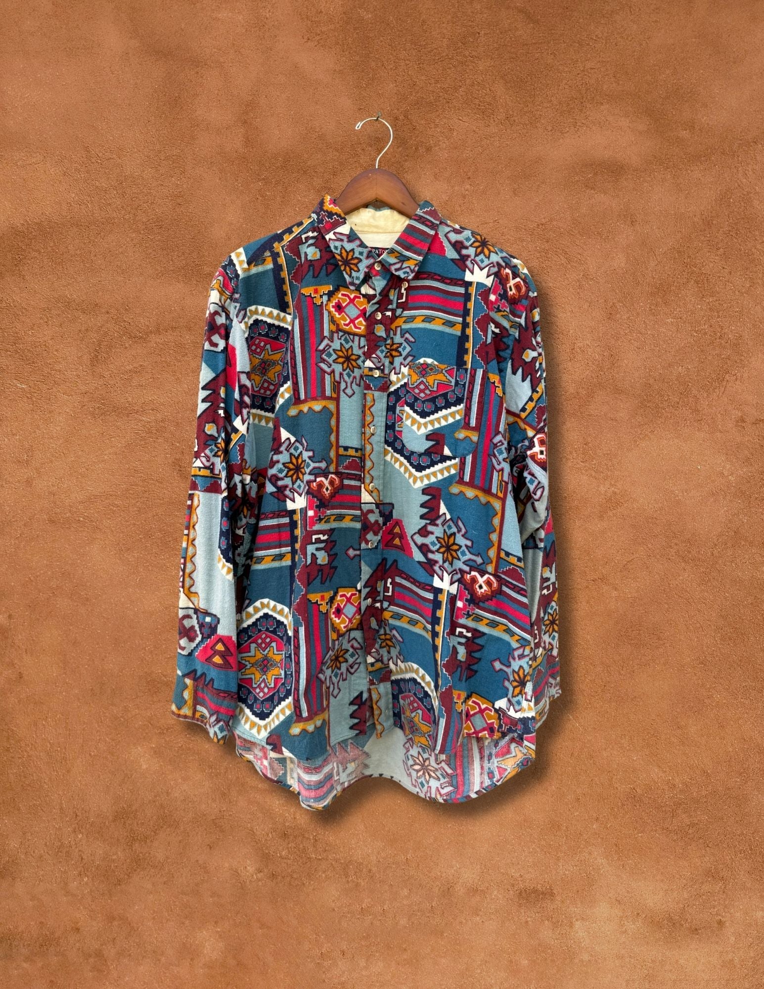 Vintage 80s Southwest Flannel Shirt