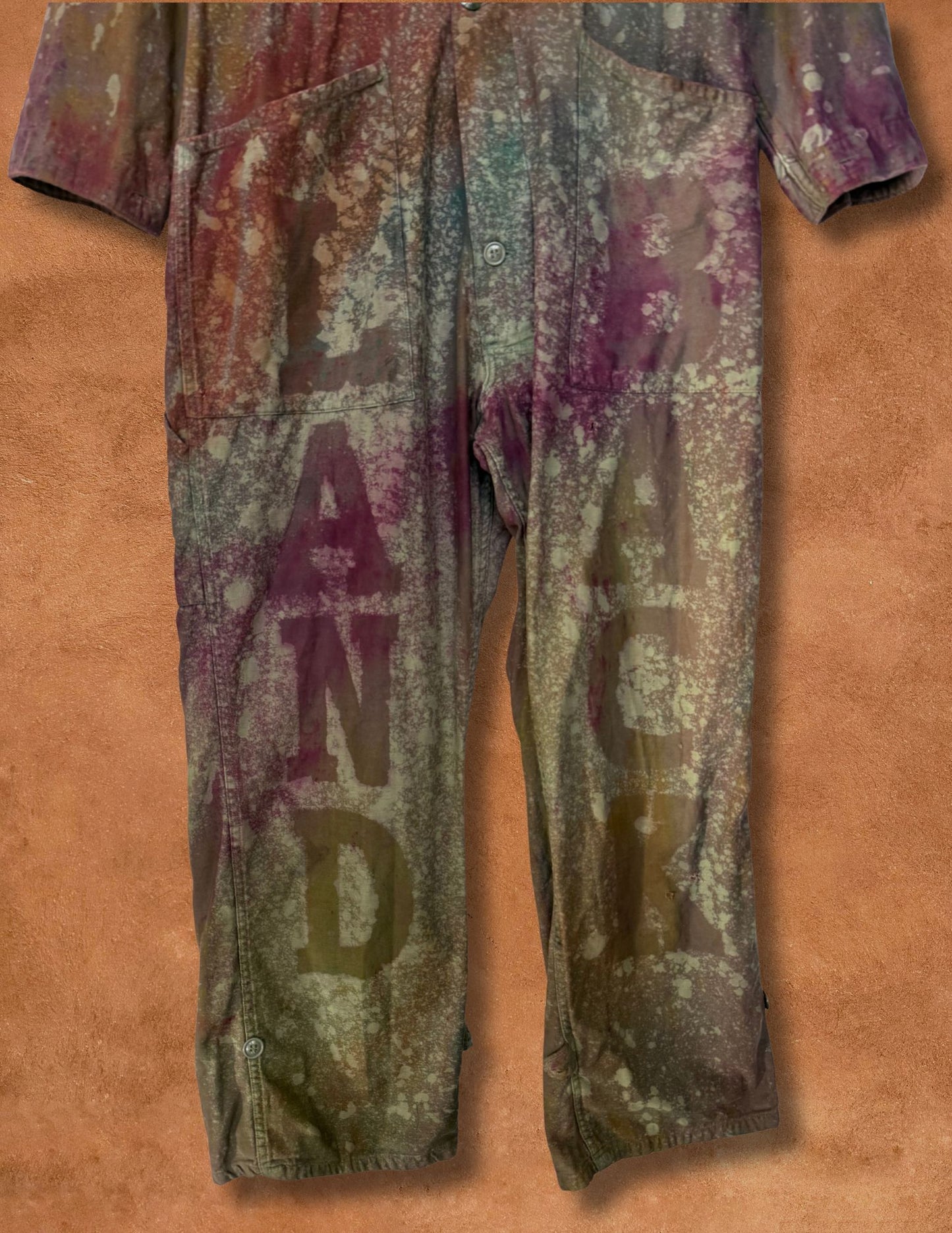 Upcycled Vintage Military Flysuit - LAND BACK