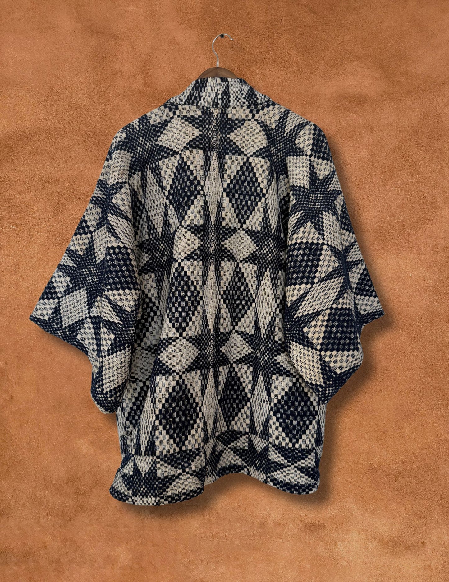 Upcycled Vintage Overshot Coverlet Jacket