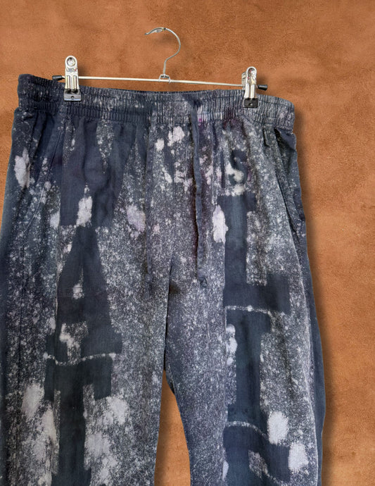 Upcycled Vintage Woven Yoga Pants - Water is Life