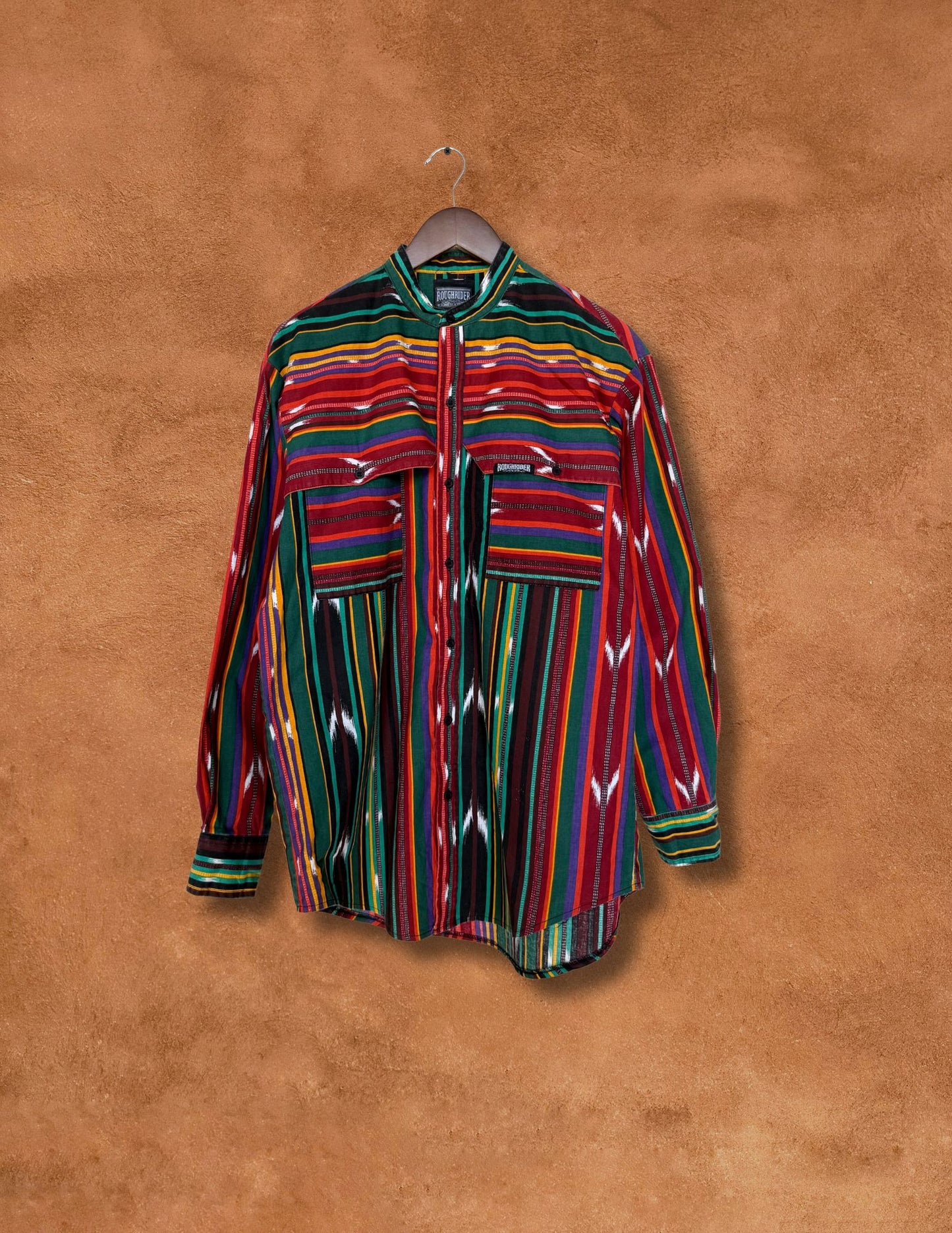 Vintage 80s Rodeo Shirt- Serape Stripe