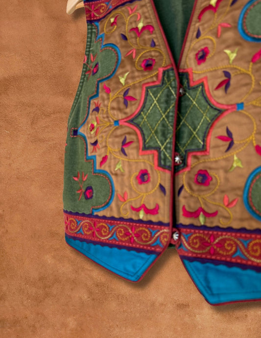 Vintage Embroidered Southwest Vest