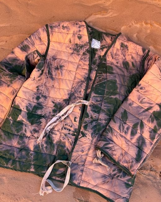 Upcycled Vintage Military Quilted Cardigan D