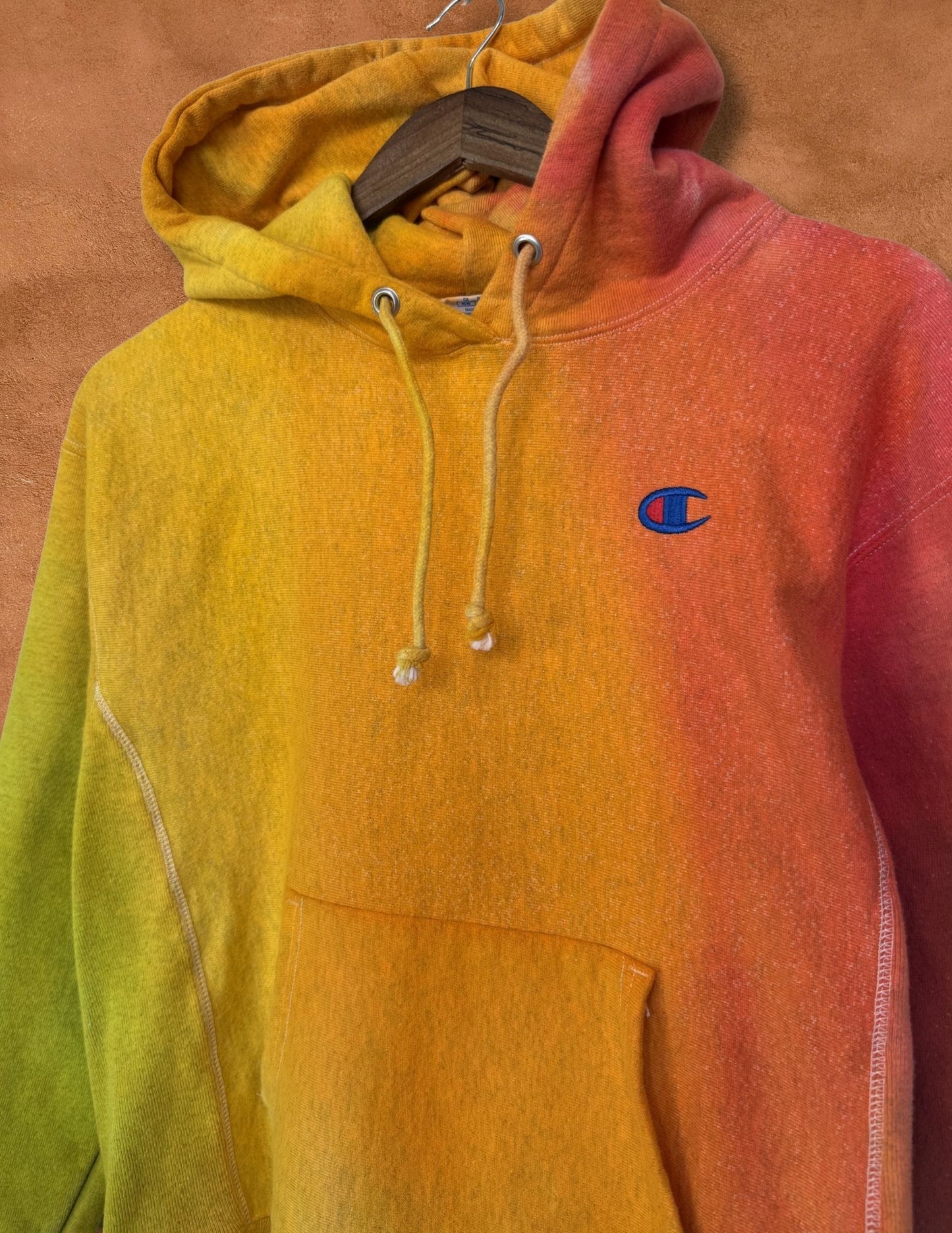 Upcycled Vintage Hand Dyed Hoodie 40 x 24