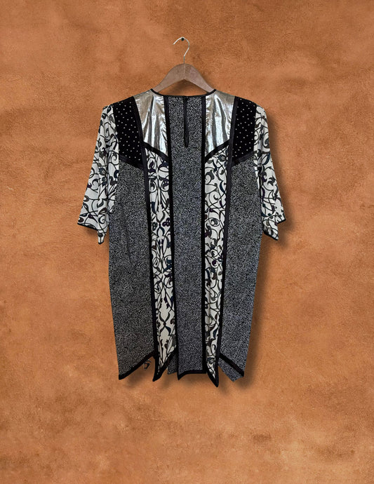 VIntage 80s Patchwork Top