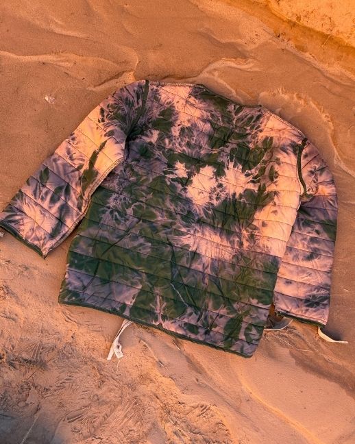 Upcycled Vintage Military Quilted Cardigan D