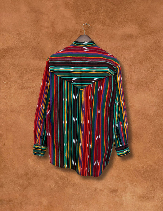 Vintage 80s Rodeo Shirt- Serape Stripe