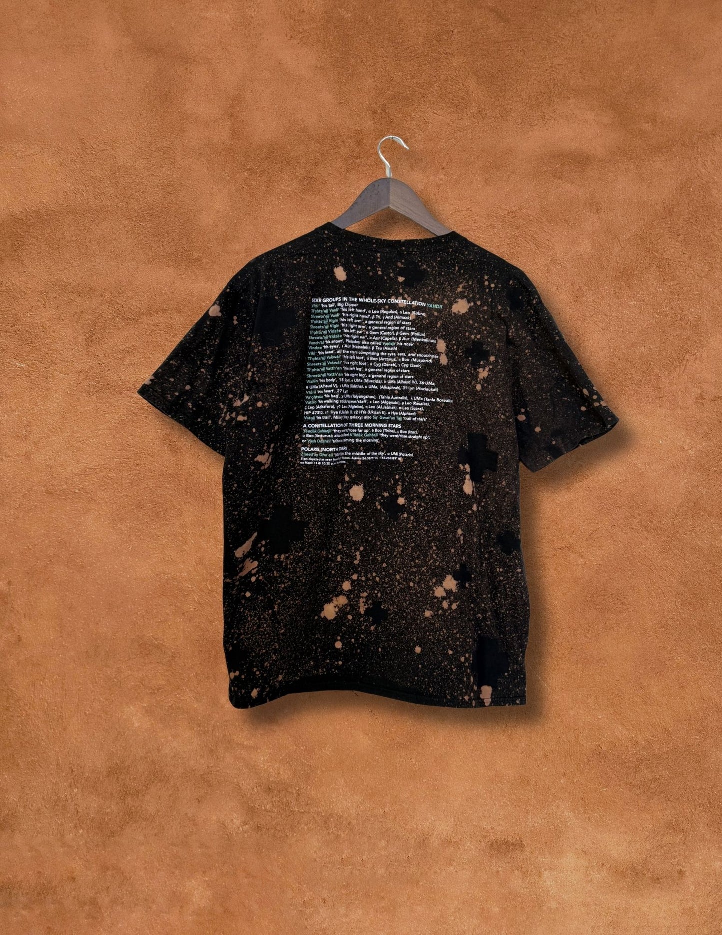 Upcycled Vintage Tee- Yahdii Star Print 48 x 28