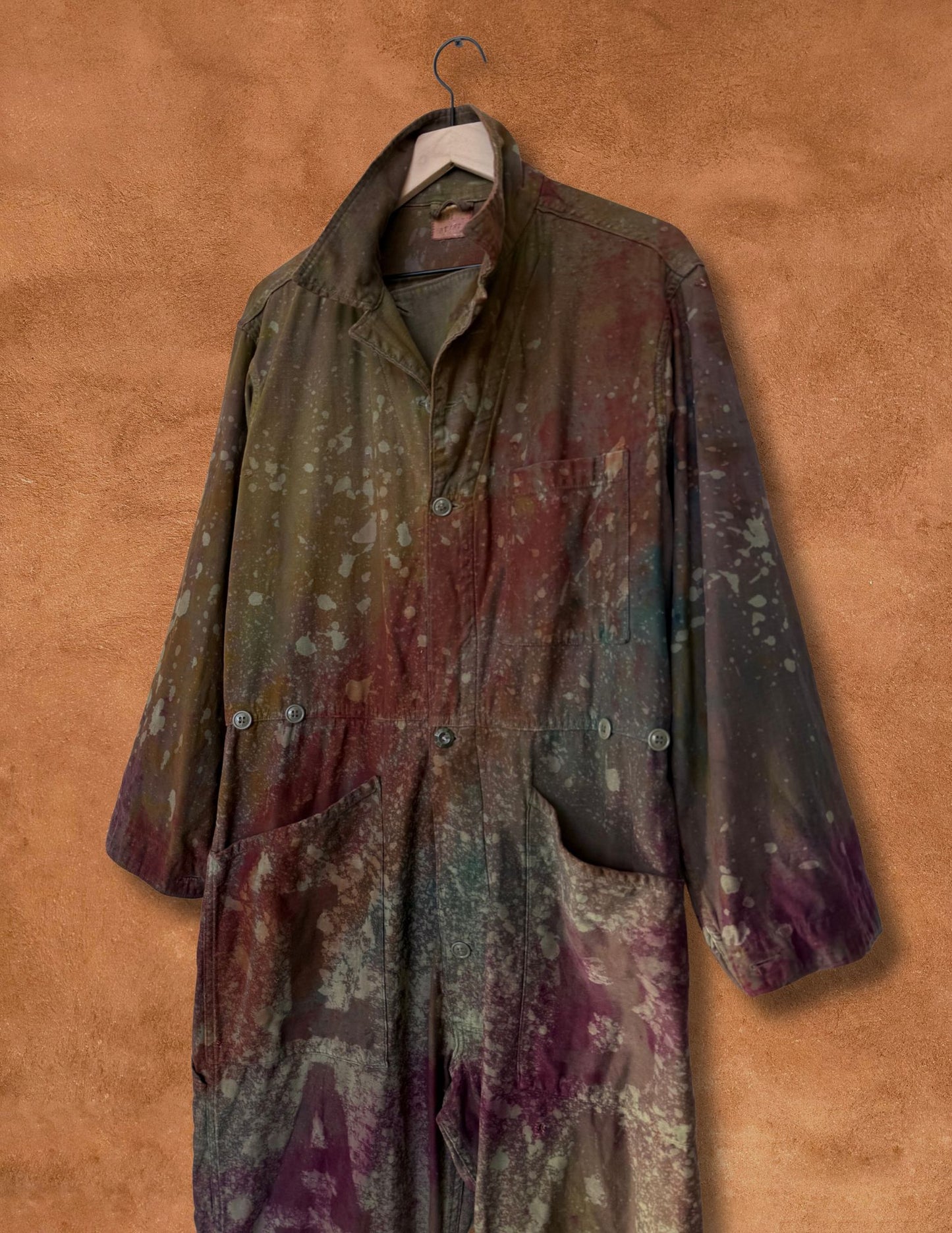 Upcycled Vintage Military Flysuit - LAND BACK