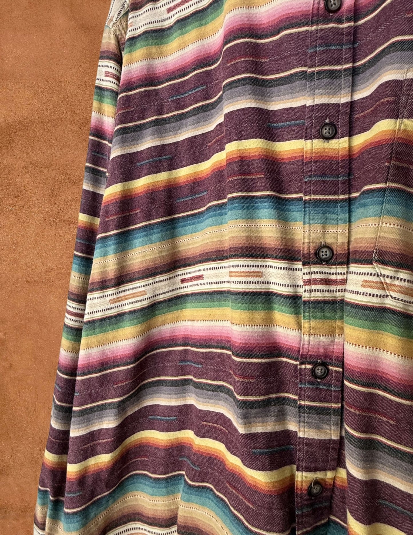 Vintage 90s Southwest Serape Shirt 52 x 31
