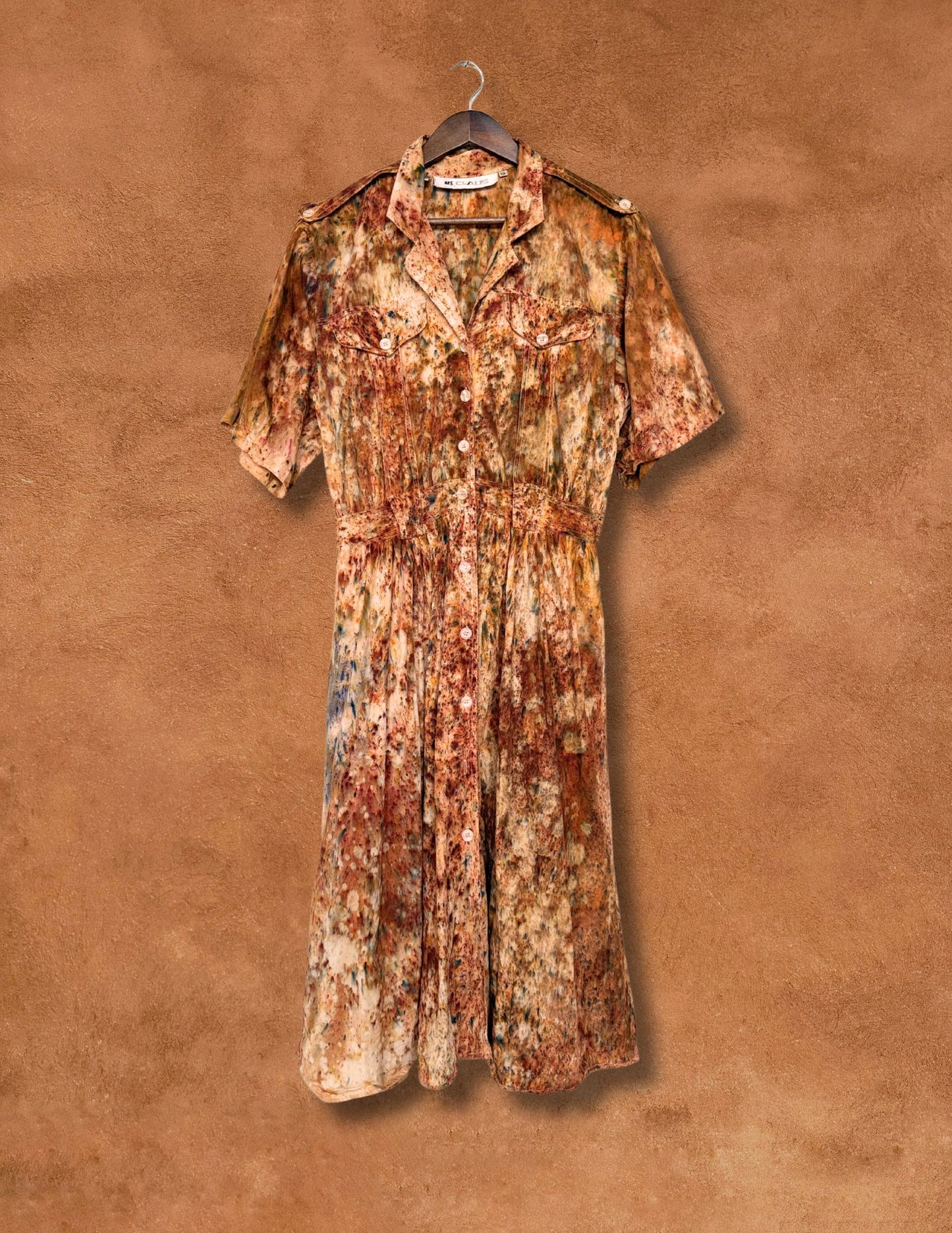 Upcycled VIntage 80s Utility Dress 42 x 46