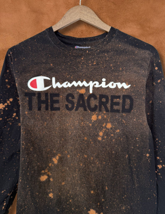 Upcycled Vintage Tee- The Sacred 34 x 25
