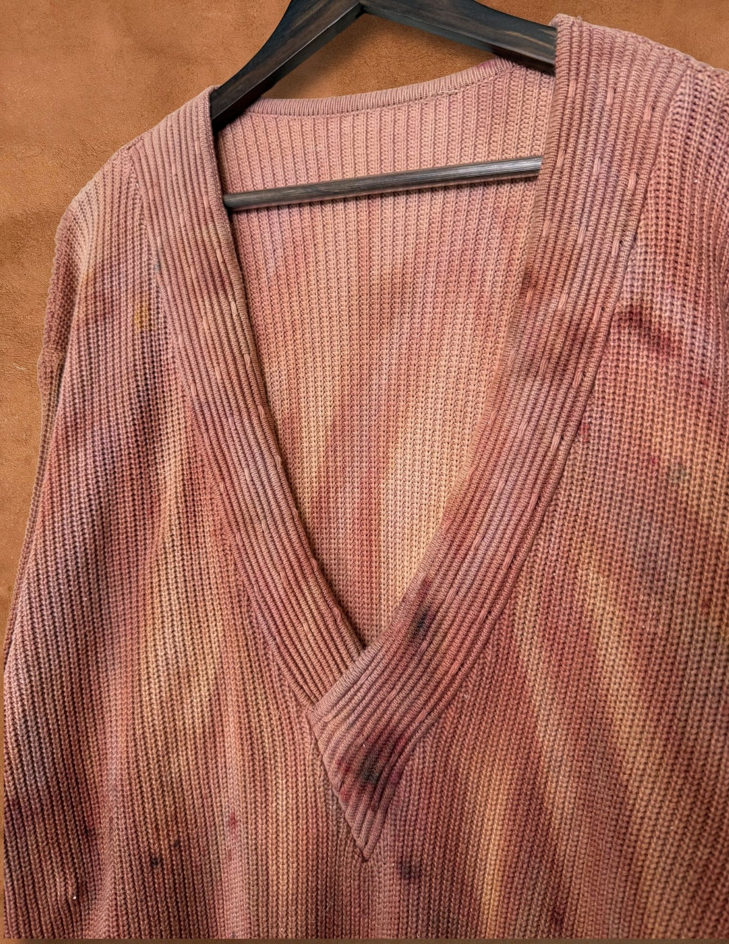 Upcycled Vintage CottonScottish Handknit Sweater 44 x 26