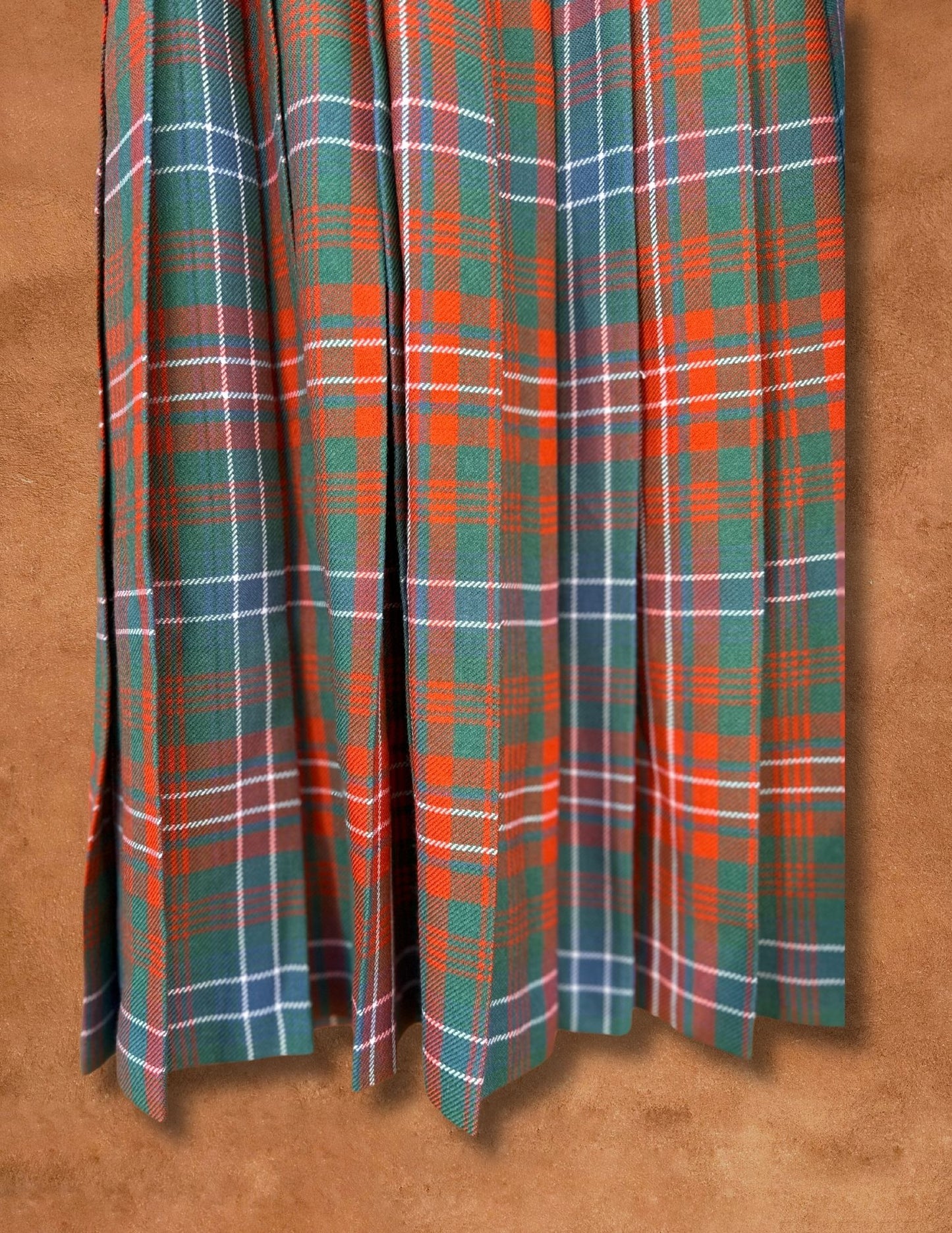 Upcycled Vintage Lochcarron Tartan Kilted Skirt