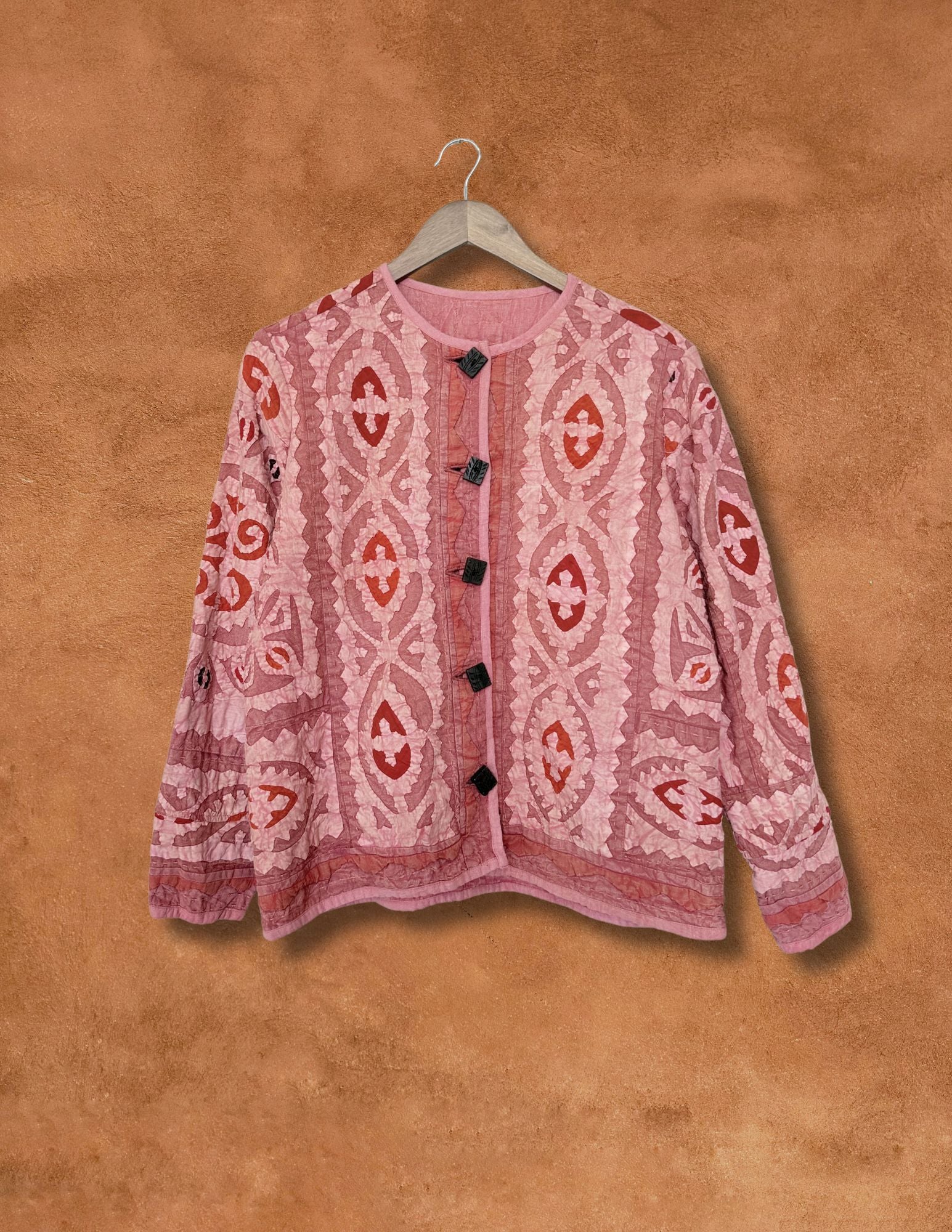 Vintage 80s Applique Folk Jacket 44 x 25