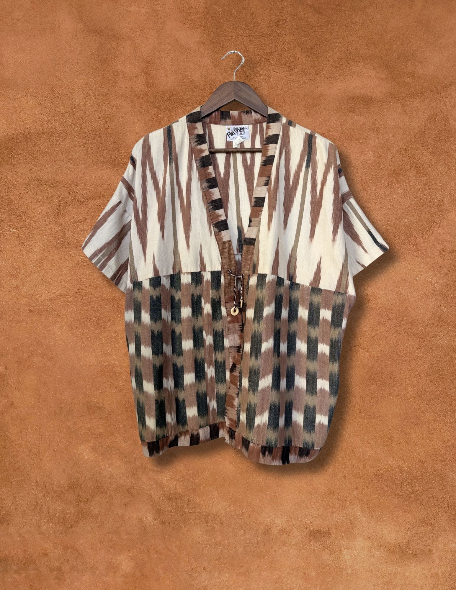 Vintage 80s Ikat Cardigan