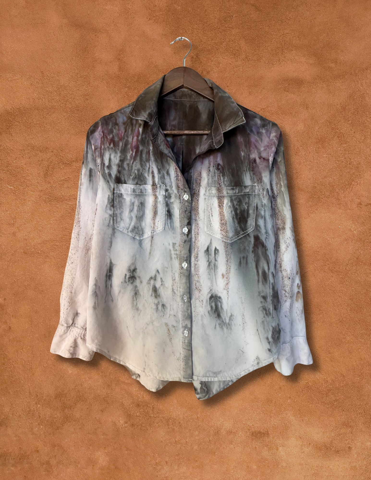 Upcycled Vintage Lyocell Shirt 42 x 25
