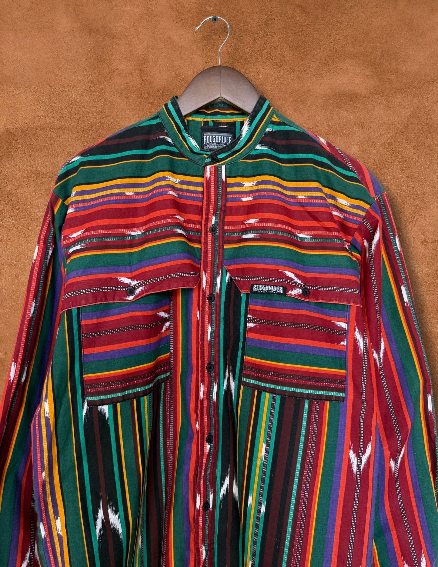 Vintage 80s Rodeo Shirt- Serape Stripe