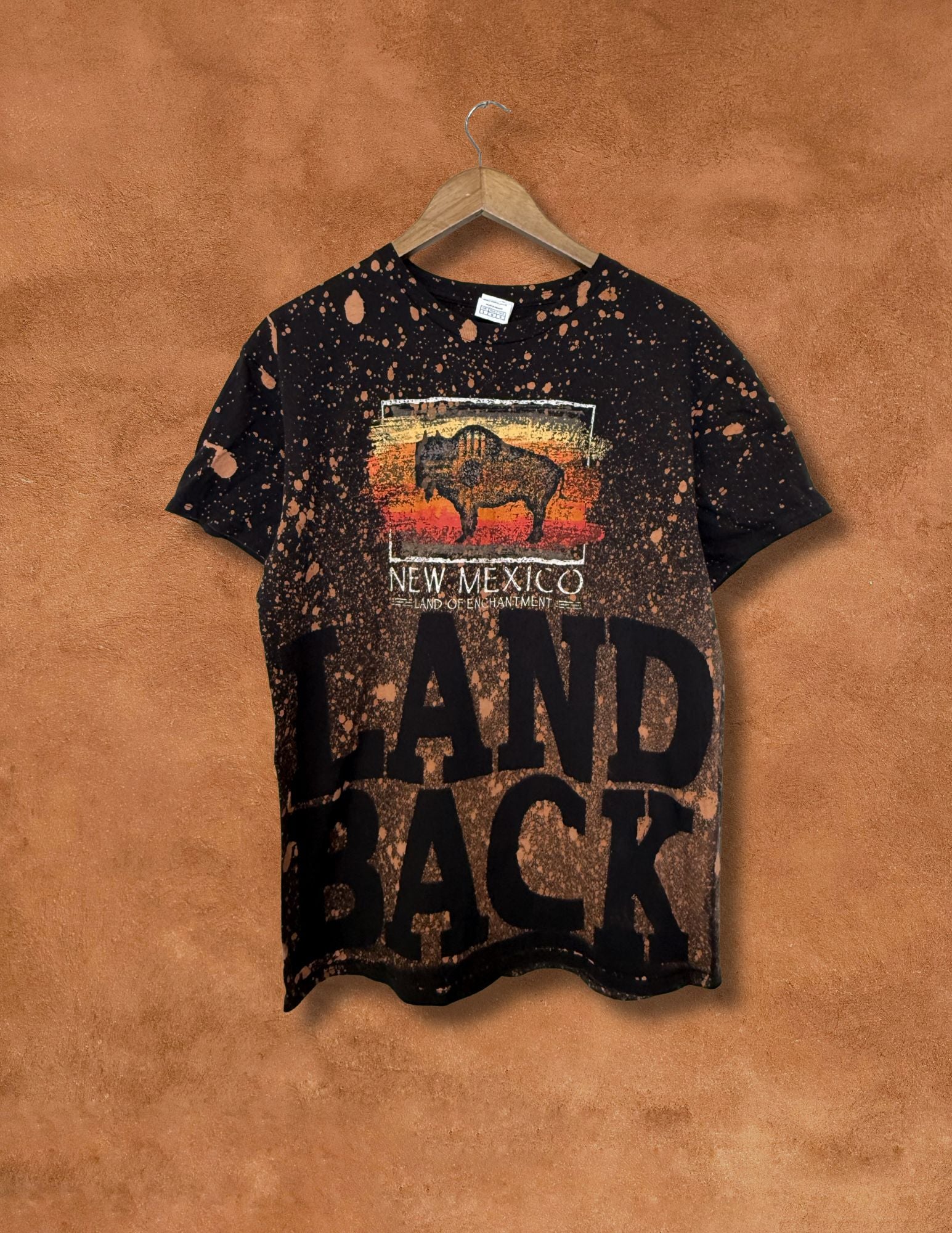 Upcycled Vintage Tee- Land Back 42 X 27