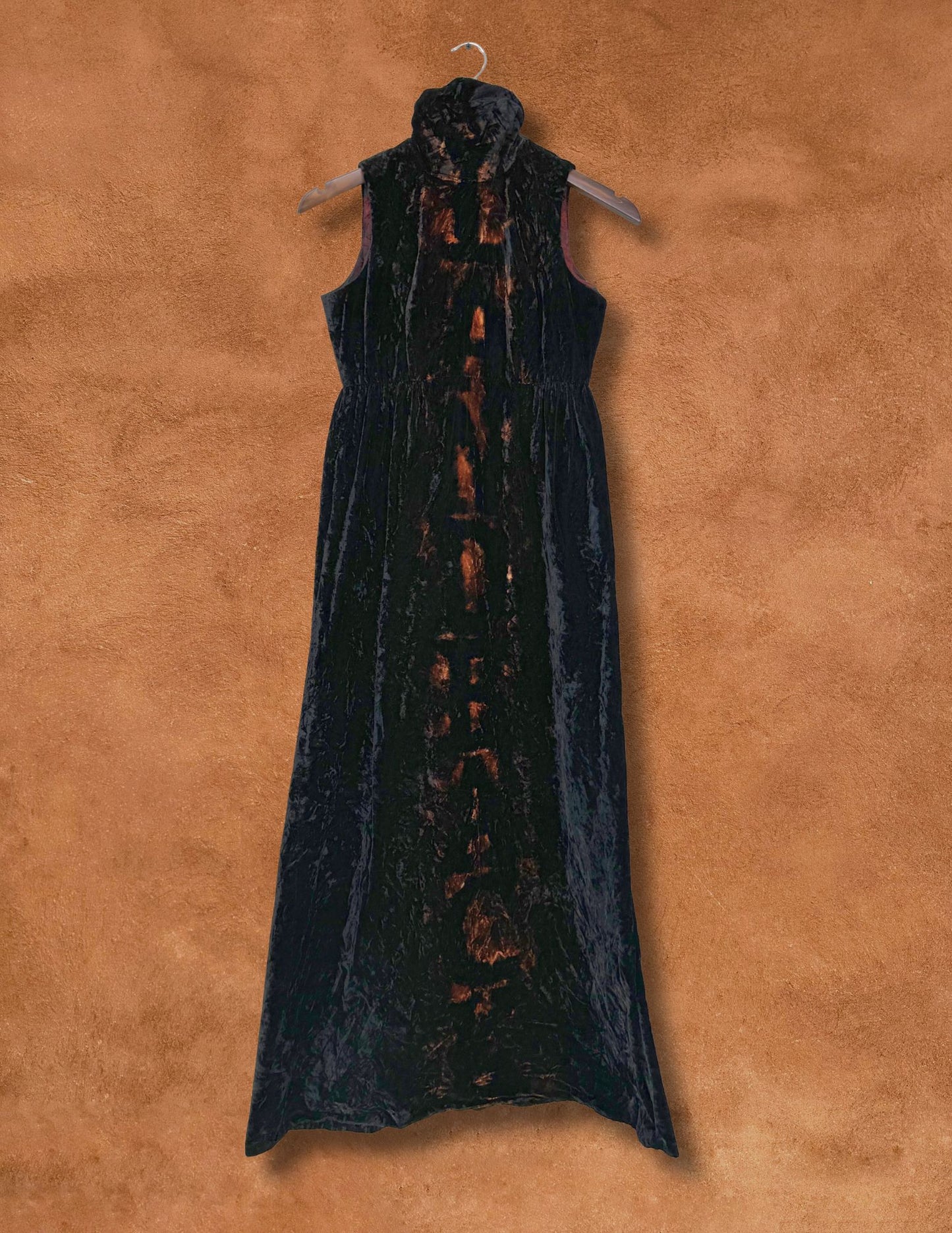 Upcycled Vintage 80s Velvet Dress - Land Back