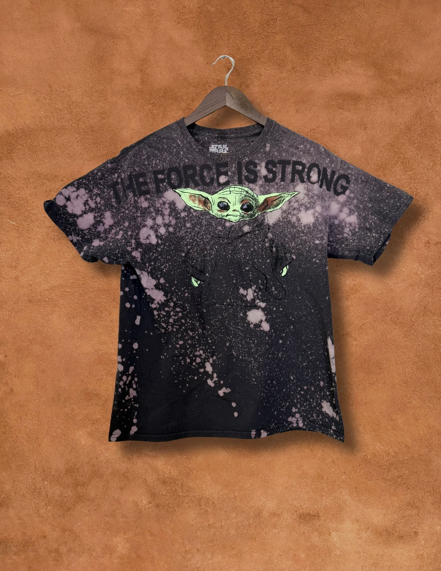 Upcycled Vintage Tee- 42 x 279 Baby Yoda