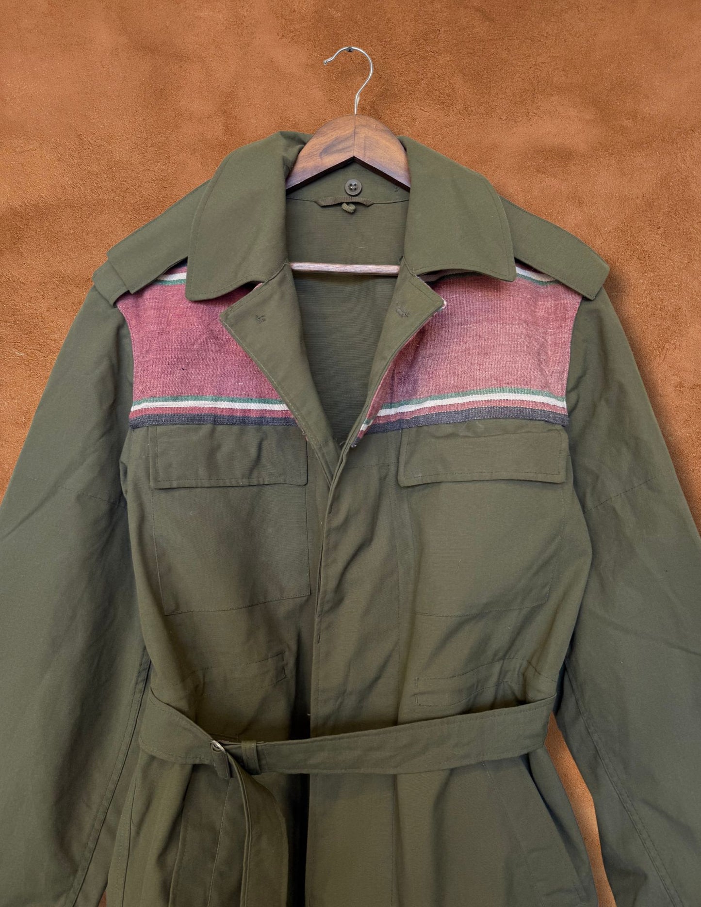 Upcycled Military Field Jacket — Midcentury Blanket Edition F