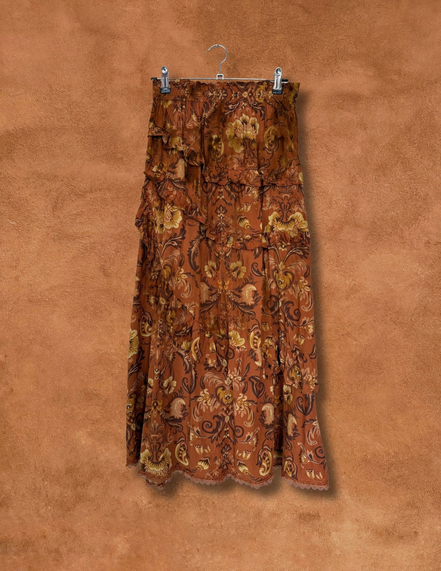 Upcycled Vintage Floral Skirt 26 x 35