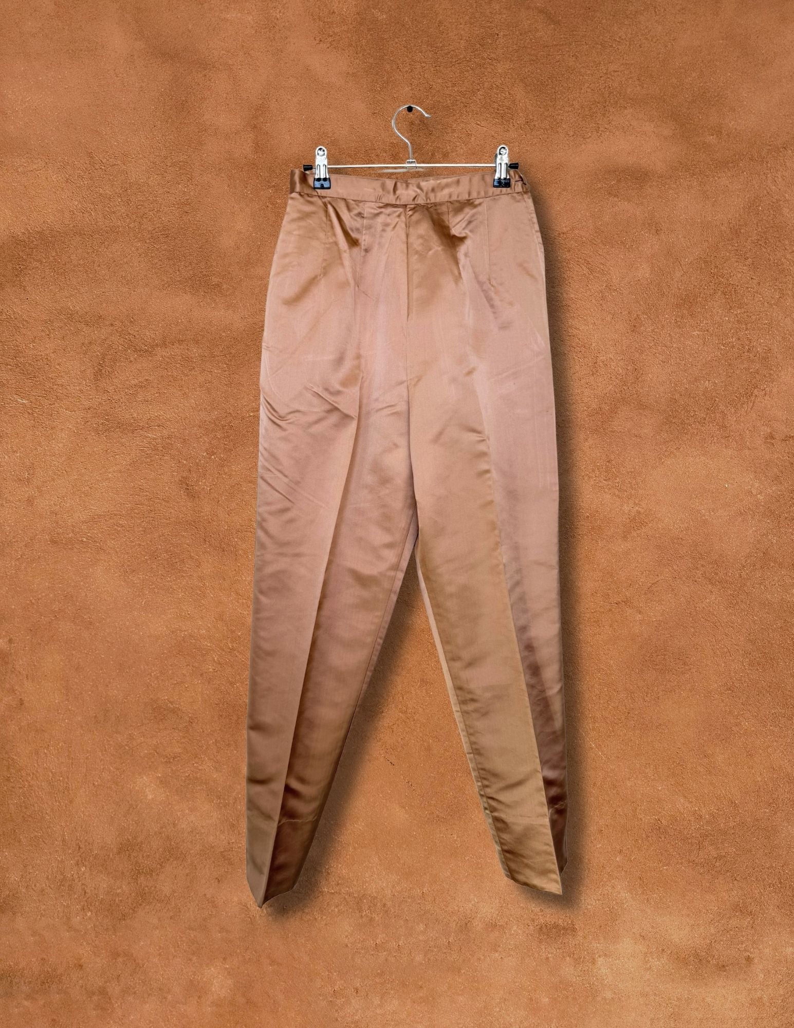 Vintage Handmade 60s Satin Cigarette Pant