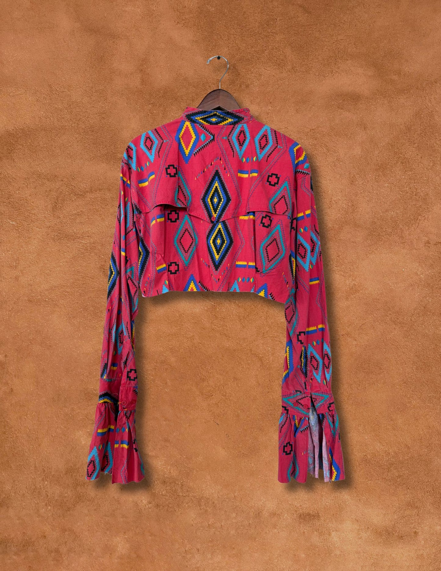 Upcycled Vintage Cropped Western Shirt