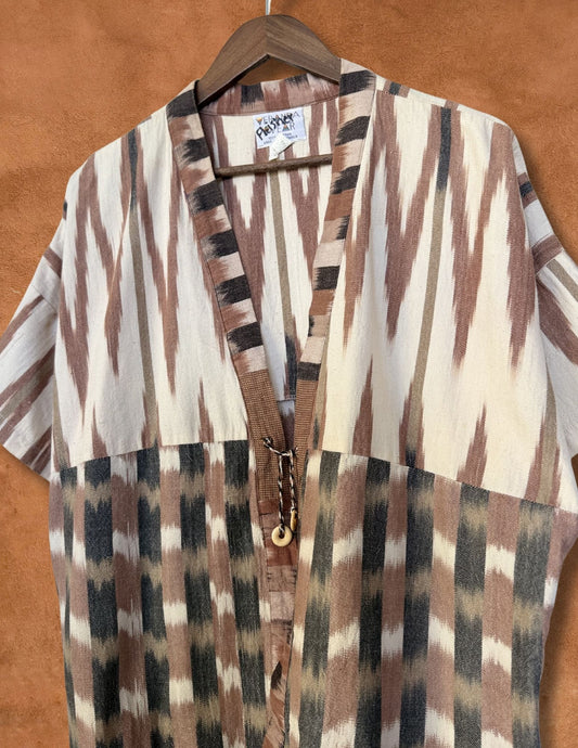 Vintage 80s Ikat Cardigan