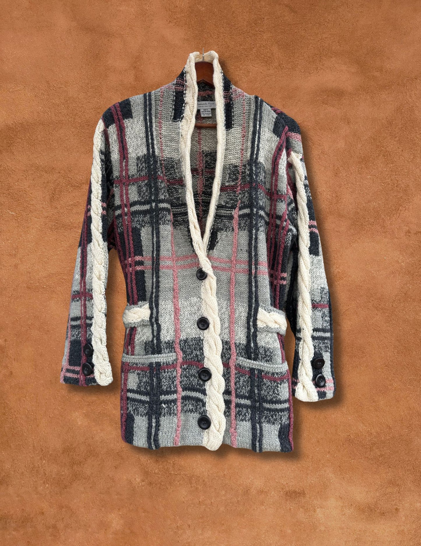 Vintage 80s Textured Cardigan