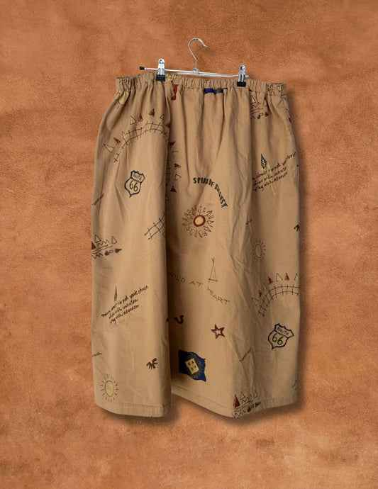 Upcycled Vintage 80s Skirt 38/48