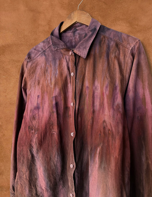 Upcycled Vintage Linen Shirt 46 x 28