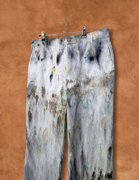 Upcycled Vintage 90s Pinstripe Pant 34 x 31